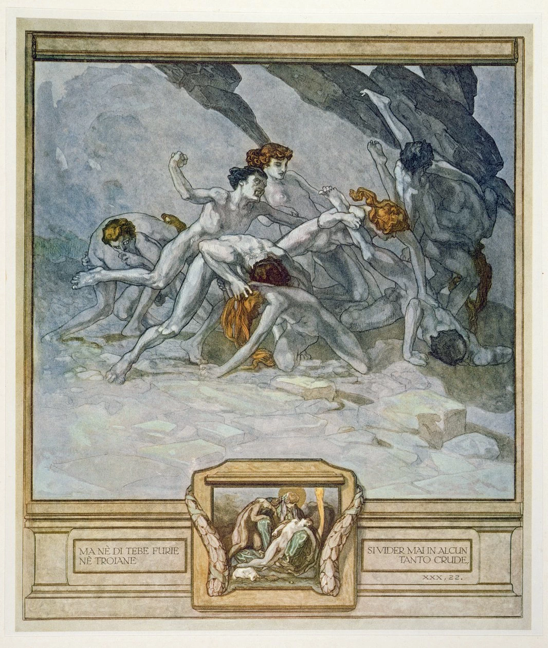 Illustrazione dalla Divina Commedia di Dante, Inferno, Canto XXX
